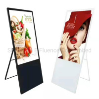 43DP708 foldable digital poster display with mirror